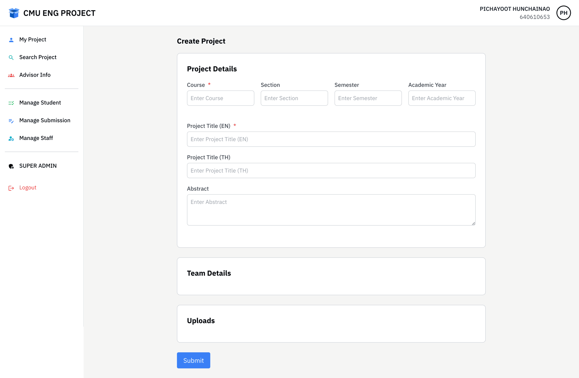 Create Project